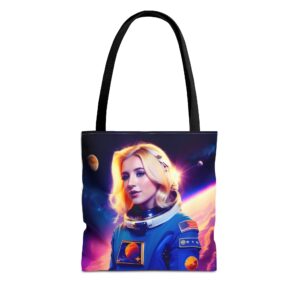 Cosmic Explorer Tote Bag - Astronaut Galaxy Design